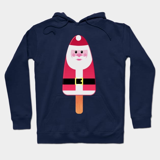 Christmas Santa Claus Festive Popsicle Hoodie by brodyquixote